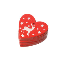 Load image into Gallery viewer, 10pcs 5cm Christmas Wooden Decorations for Home Tree DIY Natural Wood Christmas Ornaments Pendants Hanging Gift Natal Xmas Decor
