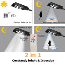 Load image into Gallery viewer, Dropship 40W/80W/120W LED Wall Lamp Solar Street Light 2 In 1 Constantly bright &amp; Induction Radar PIR Motion Sensor Lamp+remote
