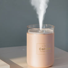 Load image into Gallery viewer, 280ML Ultrasonic Air Humidifier Candle Romantic Soft Light USB Essential Oil Diffuser Car Purifier Aroma Anion Mist Maker 2019
