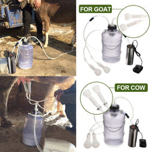 Load image into Gallery viewer, 5L 24W Electric Milking Machine Cow Goat Sheep Milker Thickening Tank Double Heads Silicone Hose With Restriction Valve
