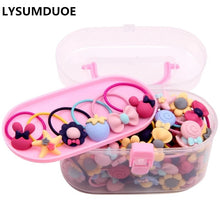 Load image into Gallery viewer, 20Pcs/Lot Girls Hair Accessories Gift Box Elastic Hair Bands Flower Hair Clip Bows New Headband Hairband Cute Hairbands for Kids
