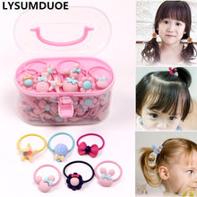Load image into Gallery viewer, 20Pcs/Lot Girls Hair Accessories Gift Box Elastic Hair Bands Flower Hair Clip Bows New Headband Hairband Cute Hairbands for Kids
