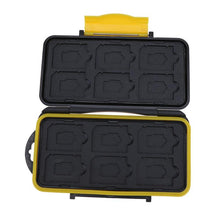 Load image into Gallery viewer, ALLOYSEED 12 Slots Waterproof Memory Card Carrying Case SD Cards Protector Holder Box Storage Bag For SD/SDHC/SDXC/Micro SD/TF
