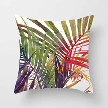 Load image into Gallery viewer, Tropical Plants Cushion Cover Polyester Green Leaves Decorative Pillowcase Tropical Plant Throw Pillow Case Cushion Cover
