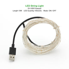 Load image into Gallery viewer, 2M 5M 10M LED String lights Silver Wire Christmas Garlands Festoon led Fairy Light Christmas Decorations for Home Room Tree
