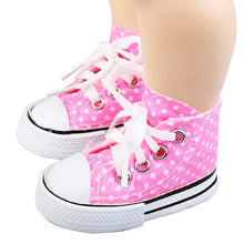 Load image into Gallery viewer, Doll Talk Unisex Shoes 2019 New Style Spotted Doll 7.5cm Canvas Shoes For 1/3 BJD Doll Fashion Mini Shoes For Russian DIY Doll
