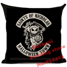 Load image into Gallery viewer, Nightmare Before Christmas Cartoon Skull Jack Printed Cushion Cover Halloween Decorative Sofa Car Throw Pillow Home Decor Pillow
