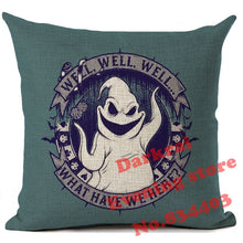Load image into Gallery viewer, Nightmare Before Christmas Cartoon Skull Jack Printed Cushion Cover Halloween Decorative Sofa Car Throw Pillow Home Decor Pillow
