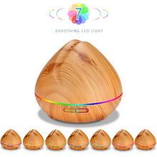 Load image into Gallery viewer, 500ml Remote Control Air Aroma Ultrasonic Humidifier With Color LED Lights Electric Aromatherapy Essential Oil Diffuser for home
