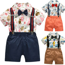 Load image into Gallery viewer, Baby Boy Clothes Sets Winter Children Clothing Boys Set Toddler Christmas Gentlema Suit Short Sleeve Kids Clothes Sets
