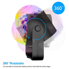 Load image into Gallery viewer, Sound Activated Rotating Disco Ball Party Lights Strobe Light 3W RGB LED Stage Lights For Christmas Home KTV Xmas Wedding Show
