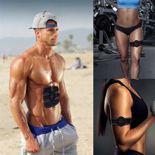 Load image into Gallery viewer, Ems Muscle abs Stimulator Abdominal Hip Trainer electric vibrate massager Weight Loss relaxation Body Slimming Belt Unisex
