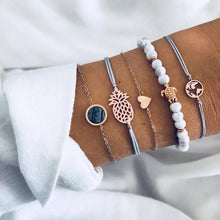 Load image into Gallery viewer, 30 Style Marble Turtle Bracelet Set Heart Pearl Moon Star LOVE Crystal Bracelets for Women Tassel Bracelet Jewelry Wholesale
