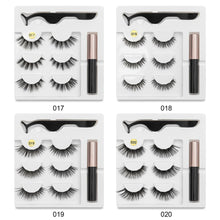 Load image into Gallery viewer, Magnetic Eyelashes Eyeliner Eyelash Curler Set5 Magnet Natural Long Magnetic False Eyelashes With Magnetic Eyeliner SEXYSHEEP

