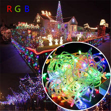 Load image into Gallery viewer, SICCSAEE Outdoor christmas led string lights 100M 20M 10M 5M Luces Decoracion fairy light holiday lights lighting tree garland
