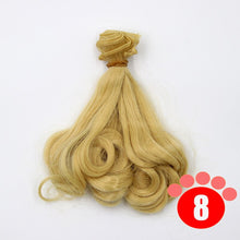 Load image into Gallery viewer, Msiredoll bjd wig Accessories  15*100CM 25*100CM doll hair for 1/3 1/4 1/6 1/12 Gradient Color Natural bjd wig diy Free shipping
