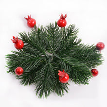 Load image into Gallery viewer, 10PCS pine needle artificial flower plant fake flowers branch For Christmas tree decoration accessories DIY scrapbook home decor
