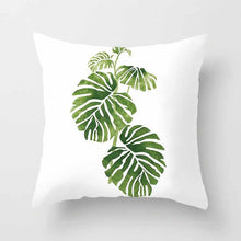 Load image into Gallery viewer, Tropical Plants Cushion Cover Polyester Green Leaves Decorative Pillowcase Tropical Plant Throw Pillow Case Cushion Cover
