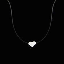 Load image into Gallery viewer, Poputton Female Transparent Fishing Line Necklace Silver Color Invisible Chain Women Rhinestone Choker Necklace Collier Femme
