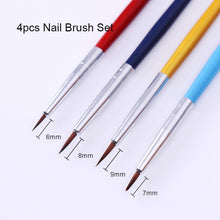 Load image into Gallery viewer, NICOLE DIARY UV Gel Brush Liner Painting Pen Acrylic Drawing Brush for Nails Gradient Rhinestone Handle  Nail Art Tool
