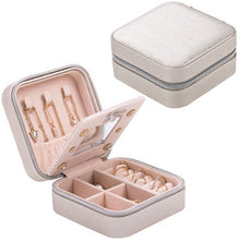 Load image into Gallery viewer, Jewelry Box Travel Comestic Jewelry Casket Organizer Makeup Lipstick Storage Box Beauty Container Necklace Birthday Gift
