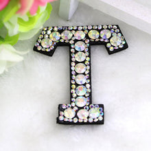 Load image into Gallery viewer, A-Z 1pcs  Rhinestone English Alphabet Letter Applique 3D Iron On letters Patch For Clothing Badge Paste For Clothes Bag Shoes
