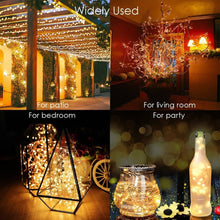 Load image into Gallery viewer, Solar String Fairy Lights 12m 100LED / 5M 50 LED  Waterproof Outdoor Garland Solar Power Lamp Christmas For Garden Decoration
