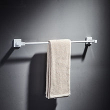 Load image into Gallery viewer, Bathroom Accessories Set,Paper Holder,Towel Bar,towel rack,Towel Hanger,Towel Rail White Brass Square bathroom Hardware set
