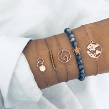 Load image into Gallery viewer, 30 Style Marble Turtle Bracelet Set Heart Pearl Moon Star LOVE Crystal Bracelets for Women Tassel Bracelet Jewelry Wholesale
