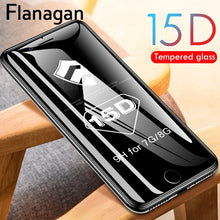 Load image into Gallery viewer, 15D Protective Glass on the For iPhone 6 7 8 plus XR X XS glass full cover iPhone 11 12 Pro Max Screen Protector Tempered Glass
