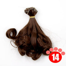Load image into Gallery viewer, Msiredoll bjd wig Accessories  15*100CM 25*100CM doll hair for 1/3 1/4 1/6 1/12 Gradient Color Natural bjd wig diy Free shipping
