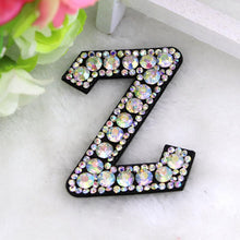 Load image into Gallery viewer, A-Z 1pcs  Rhinestone English Alphabet Letter Applique 3D Iron On letters Patch For Clothing Badge Paste For Clothes Bag Shoes
