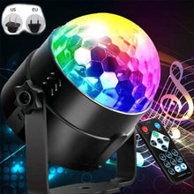 Load image into Gallery viewer, Sound Activated Rotating Disco Ball DJ Party Lights 3W 3LED RGB LED Stage Lights For Christmas Wedding sound party lights
