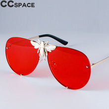 Load image into Gallery viewer, 47850 Luxury Metal Big Bee Pilot Sunglasses Gradient Lenses UV400 Retro Men Women Shades
