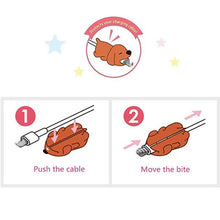 Load image into Gallery viewer, 1 pcs Animal Cable bites Protector for Iphone protege cable buddies cartoon Cable bites kabel diertjes Phone holder Accessory
