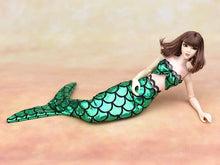 Load image into Gallery viewer, Handmade Dolls Party Dress Gown Skirt Fashion Clothes For Barbie Doll Genuine Mermaid Tail Dress Baby Toy
