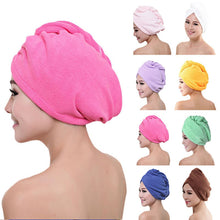 Load image into Gallery viewer, Microfiber Bath Towel Hair Dry Quick Drying Lady Bath Towel Soft Shower For Woman Man Turban Head Wrap Bathing Tools
