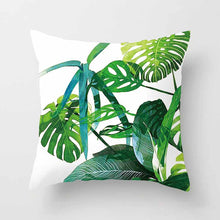 Load image into Gallery viewer, Tropical Plants Cushion Cover Polyester Green Leaves Decorative Pillowcase Tropical Plant Throw Pillow Case Cushion Cover
