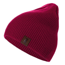 Load image into Gallery viewer, 1 Pcs Hat PU Letter True Casual Beanies for Men Women Warm Knitted Winter Hat Fashion Solid Hip-hop Beanie Hat Unisex Cap
