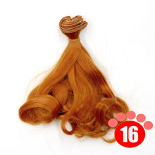 Load image into Gallery viewer, Msiredoll bjd wig Accessories  15*100CM 25*100CM doll hair for 1/3 1/4 1/6 1/12 Gradient Color Natural bjd wig diy Free shipping
