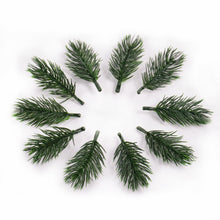 Load image into Gallery viewer, 10PCS pine needle artificial flower plant fake flowers branch For Christmas tree decoration accessories DIY scrapbook home decor
