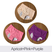 Load image into Gallery viewer, DULASI 3pcs Leak Proof Menstrual Panties Physiological Pants Women Underwear Period Comfortable Waterproof  Briefs Dropshipping
