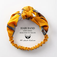 Load image into Gallery viewer, MENGJIQIAO Women Hair Accessories Fashion Headband Fabric Cross Knotted Bow Chiffon Floral Hair Band Korea Headdress ladies Hoop
