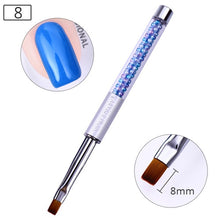 Load image into Gallery viewer, NICOLE DIARY UV Gel Brush Liner Painting Pen Acrylic Drawing Brush for Nails Gradient Rhinestone Handle  Nail Art Tool
