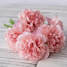 Load image into Gallery viewer, peony artificial artificial silk flowers for home decoration wedding bouquet for bride high quality fake flower faux living room
