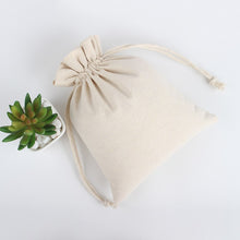 Load image into Gallery viewer, Wholesale Price Natural Resuable Jute Linen Drawstring Pouch Packaging Gift Bag Logo Printed Jewelry Christmas Bag
