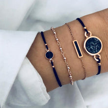Load image into Gallery viewer, 30 Style Marble Turtle Bracelet Set Heart Pearl Moon Star LOVE Crystal Bracelets for Women Tassel Bracelet Jewelry Wholesale
