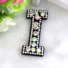 Load image into Gallery viewer, A-Z 1pcs  Rhinestone English Alphabet Letter Applique 3D Iron On letters Patch For Clothing Badge Paste For Clothes Bag Shoes
