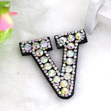 Load image into Gallery viewer, A-Z 1pcs  Rhinestone English Alphabet Letter Applique 3D Iron On letters Patch For Clothing Badge Paste For Clothes Bag Shoes
