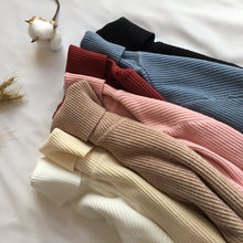 Load image into Gallery viewer, 2020 Autumn Winter Thick Sweater Women Knitted Ribbed Pullover Sweater Long Sleeve Turtleneck Slim Jumper Soft Warm Pull Femme
